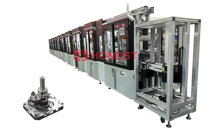 Reduction gearbox production line